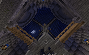 The view from inside spawn on Towny PVE Minecraft Server