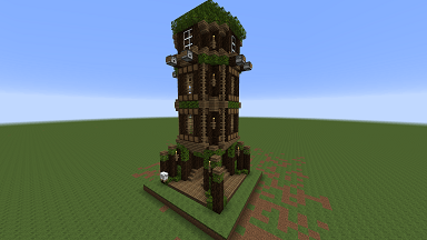 Minecraft Civcraft Elven Cannon Tower