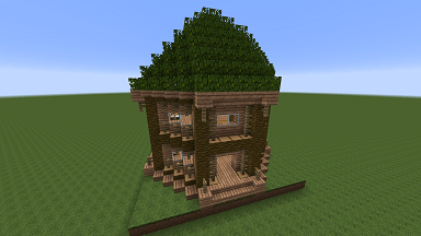 Minecraft Civcraft Elven Cottage