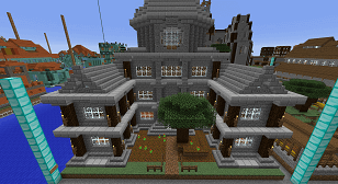 Minecraft Civcraft Medieval Town Hall