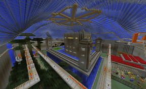 Water Covered Minecraft Atrium